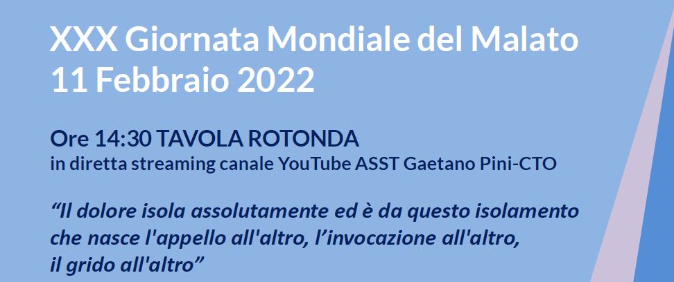 XXX Giornata Mondiale del Malato, tavola rotonda